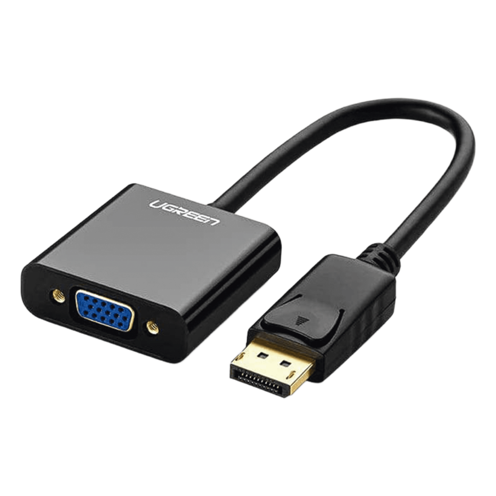 Adaptador DisplayPort a VGA 1920x1200@60Hz Chipset ANX9833 Plug & Play ABS Negro UGREEN 20415 - Imagen 1