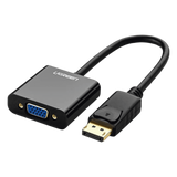 Adaptador DisplayPort a VGA 1920x1200@60Hz Chipset ANX9833 Plug & Play ABS Negro UGREEN 20415 - Imagen 1