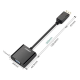 Adaptador DisplayPort a VGA 1920x1200@60Hz Chipset ANX9833 Plug & Play ABS Negro UGREEN 20415 - Imagen 2
