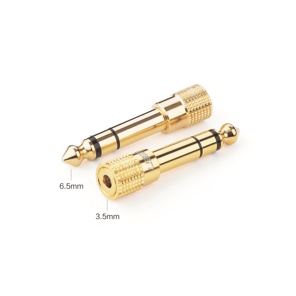Adaptador Convertidor de Audio 3.5mm Hembra a 6.5mm Macho Plug & Play Superficie de Rosca Antideslizante Calidad de sonido sin pérdidas 20503 - SILYMX