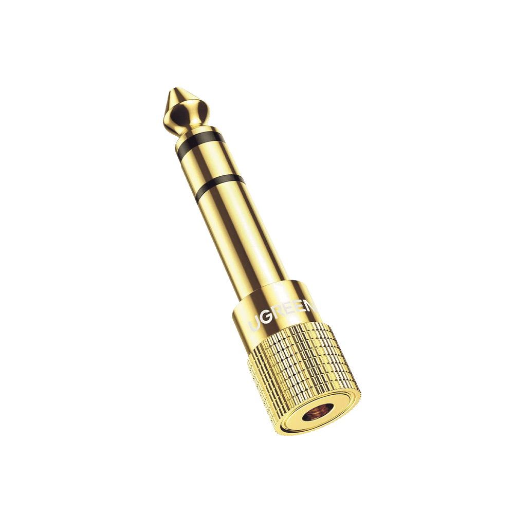 Adaptador Convertidor de Audio 3.5mm Hembra a 6.5mm Macho Plug & Play Superficie de Rosca Antideslizante Calidad de sonido sin pérdidas 20503 - SILYMX