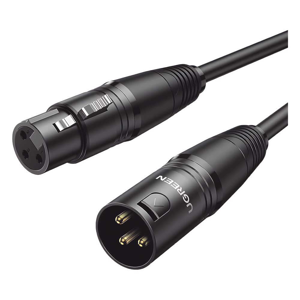 Cable XLR Balanceado Macho a Hembra 5m (16.4ft) Triple Blindaje OFC 6mm UGREEN 20712 - Imagen 2