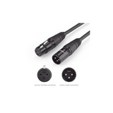Cable XLR Balanceado Macho a Hembra 5m (16.4ft) Triple Blindaje OFC 6mm UGREEN 20712 - Imagen 3