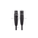 Cable XLR Balanceado Macho a Hembra 5m (16.4ft) Triple Blindaje OFC 6mm UGREEN 20712 - Imagen 4