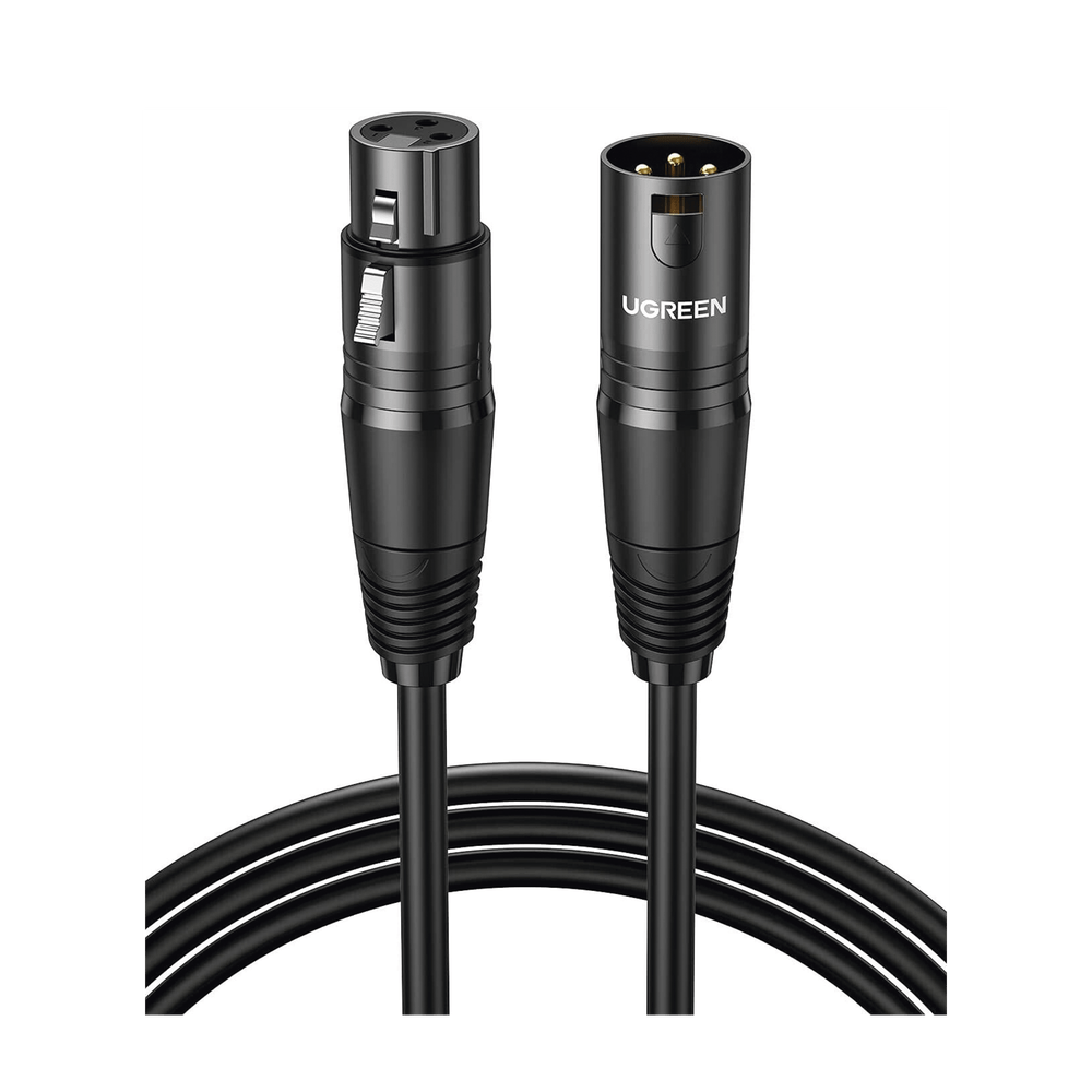Cable para Micrófono XLR Tipo Canon Macho a Hembra 15 Metros Plug & Play Anti interferencias Triple Blindaje Alta Calidad Color Negro. 20716 - SILYMX