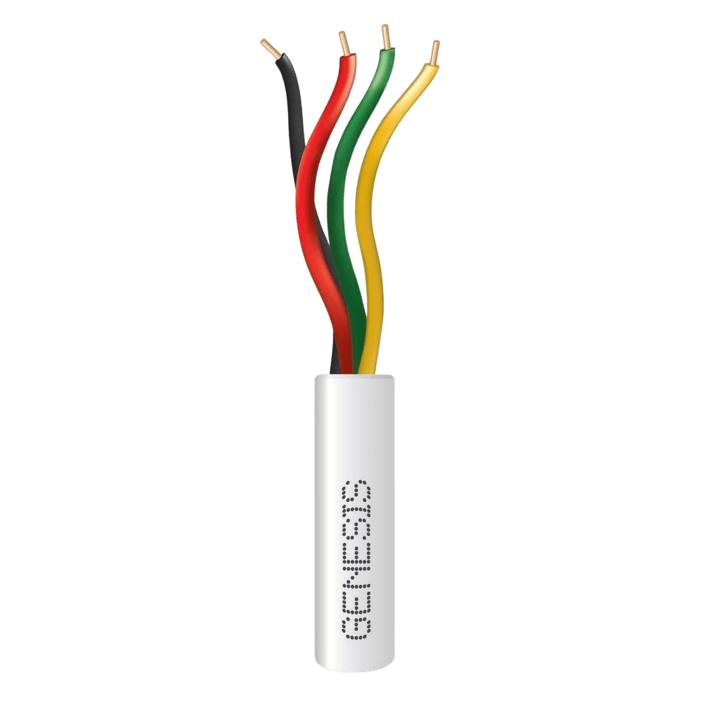 Bobina de Alambre de Cobre Genesis 4x22 AWG Riser Para Interior Color Blanco 305 Metros 2103-1101/1000 - SILYMX