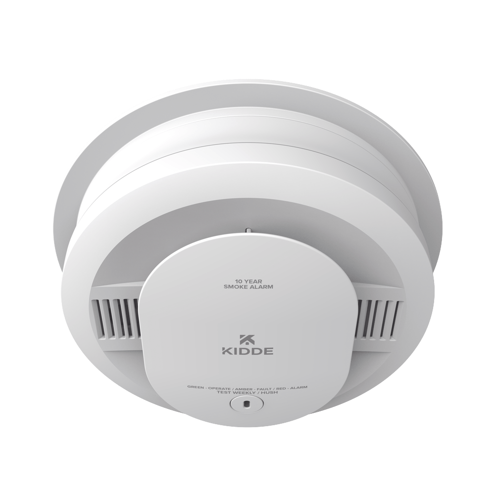Detector de Humo KIDDE Compacto Fotoelectrico Autonomo Batería 10 Años Modelo 210314661 - SILYMX