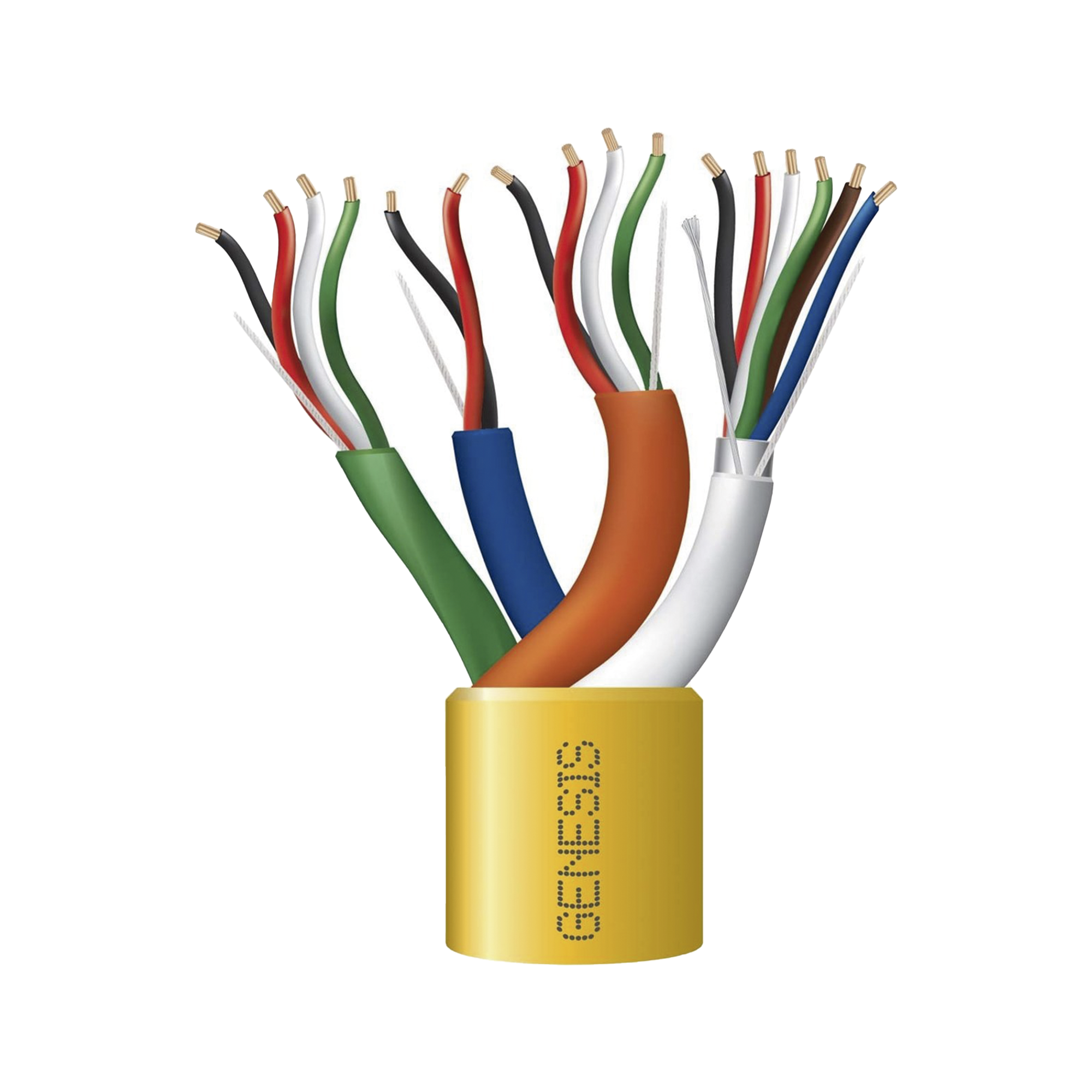 Cable Compuesto GENESIS 2196-1002 · 305 m · Para Control de Acceso · 6×22 AWG + 4×18 AWG + 4×22 AWG + 2×22 AWG - SILYMX