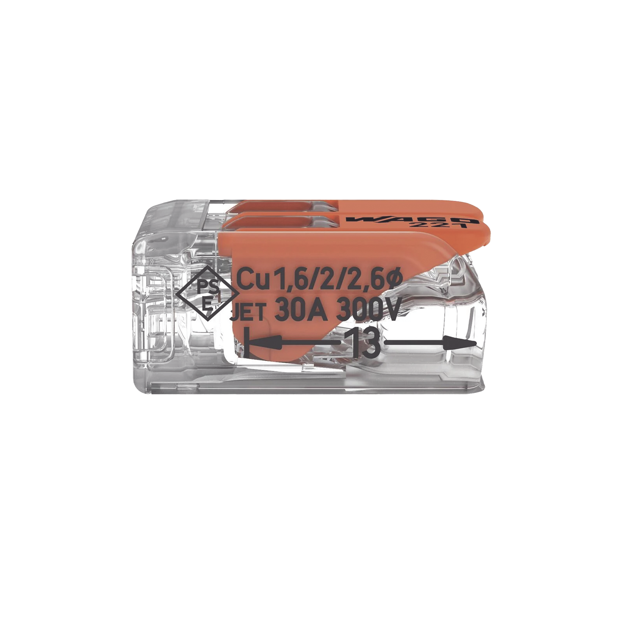 Conector Compacto para 1 Cable de Entrada 1 Cable de Salida / Cables Compatibles 10AWG-20AWG #N/A - Imagen 2