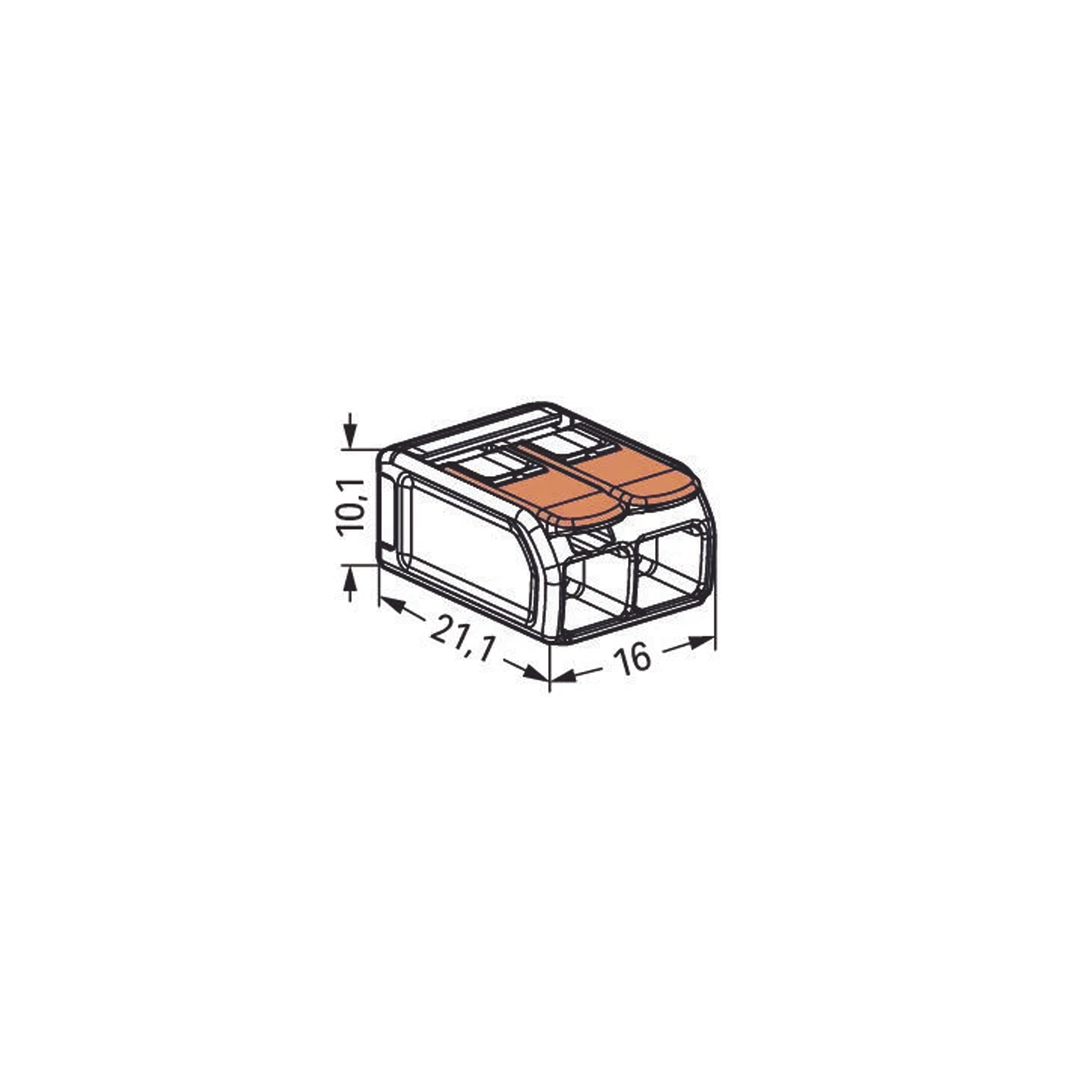 Conector Compacto para 1 Cable de Entrada 1 Cable de Salida / Cables Compatibles 10AWG-20AWG #N/A - Imagen 6