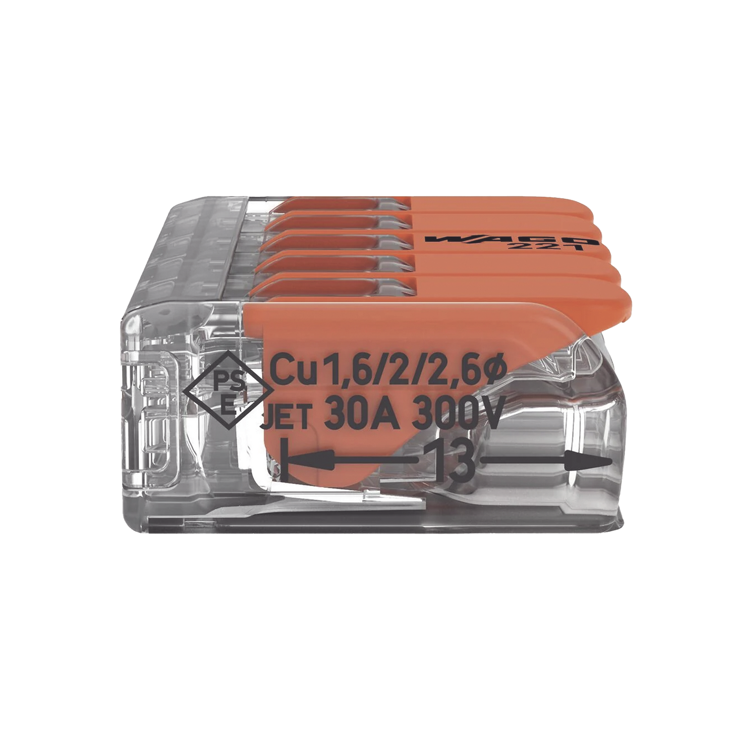 Conector Compacto para 1 Cable de Entrada 4 Cables de Salida / Cables Compatibles 10AWG-20AWG #N/A - Imagen 2