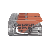 Conector Compacto para 1 Cable de Entrada 4 Cables de Salida / Cables Compatibles 10AWG-20AWG #N/A - Imagen 2