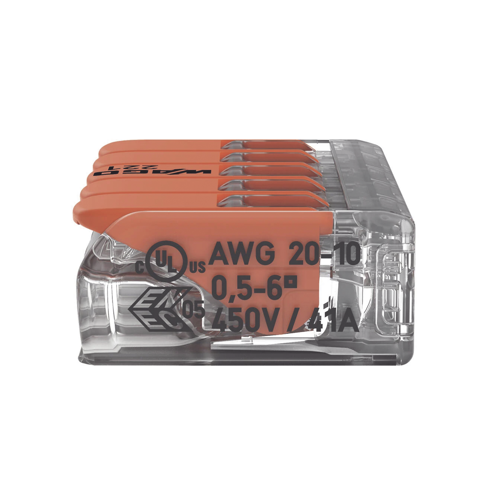 Conector Compacto para 1 Cable de Entrada 4 Cables de Salida / Cables Compatibles 10AWG-20AWG #N/A - Imagen 4