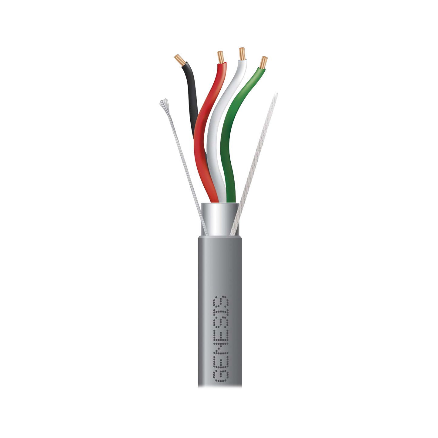 Carrete de 305 Metros (1000 Pies) / Cable 4 x 18 AWG / Color Gris / Blindado / Riser / Aplicaciones de Audio Control de Acceso y Automatización