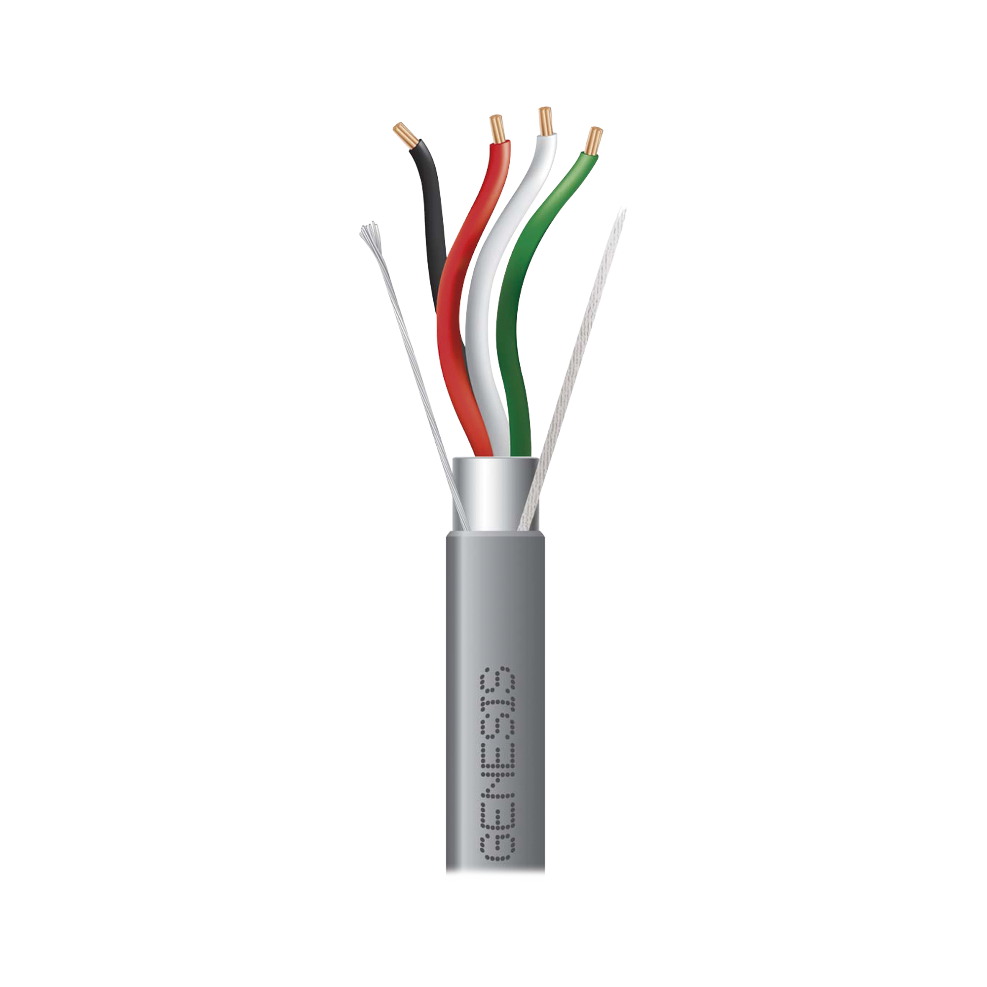 Carrete de 305 Metros (1000 Pies) / Cable 4 x 18 AWG / Color Gris / Blindado / Riser / Aplicaciones de Audio Control de Acceso y Automatización