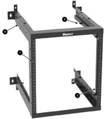 Racks AbiertosPANDUITAWMR9Rack de Montaje en Pared de 19" con Profundidad Ajustable y 9 UR | PANDUIT AWMR9 - SILYMX