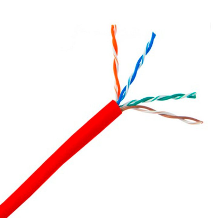 Bobina de Cable Belden Cat6+ UTP 305 Metros Rojo 2412 002A1000 - SILYMX
