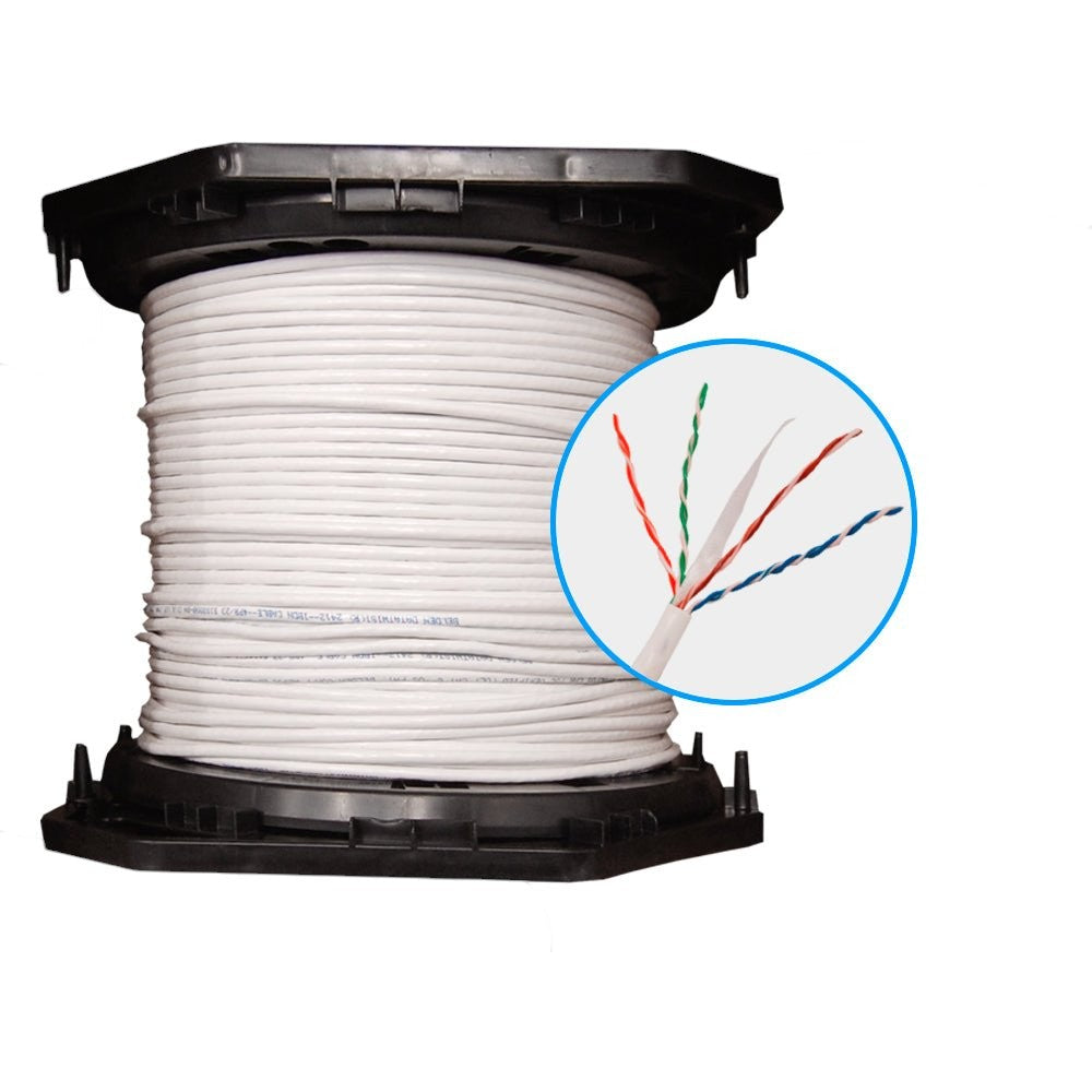 Bobina de Cable Belden Cat6 UTP 305 Metros Blanco 2412 009A1000