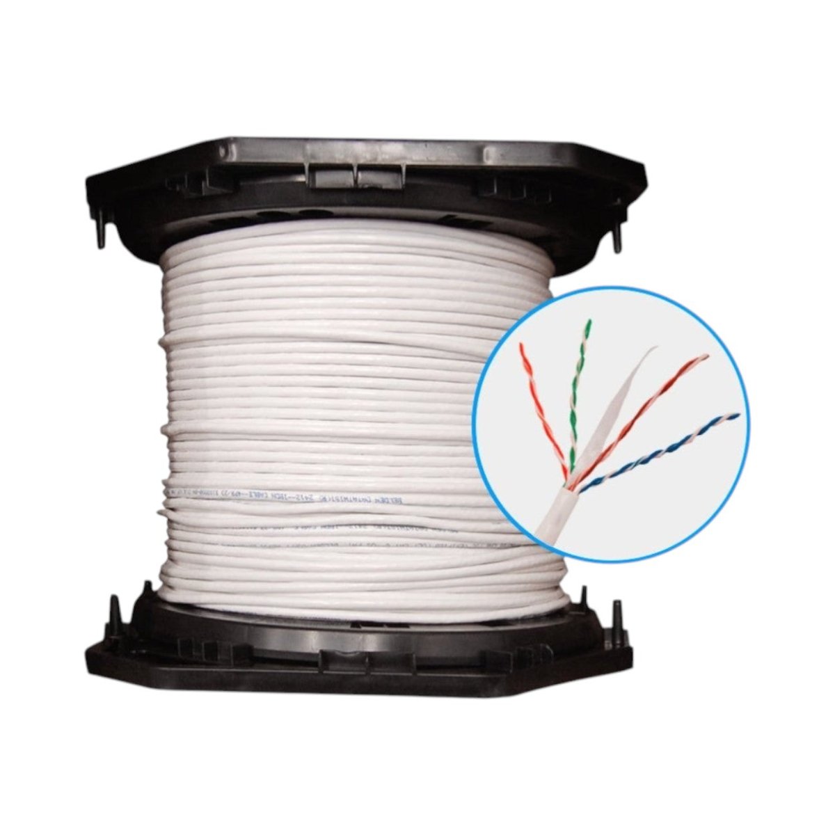 Cables Categoria 6BELDEN2412 0091000Bobina de Cable UTP Cat6 305m (1001ft) 100% Cobre 350MHz Belden 2412 009A1000 - SILYMX