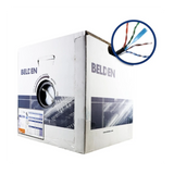 Cables Categoria 6BELDEN2412 010A1000Bobina Cable UTP Cat6 305m (1001ft) 23 AWG 350 MHz CMR Negro Belden 2412 010A1000 - SILYMX