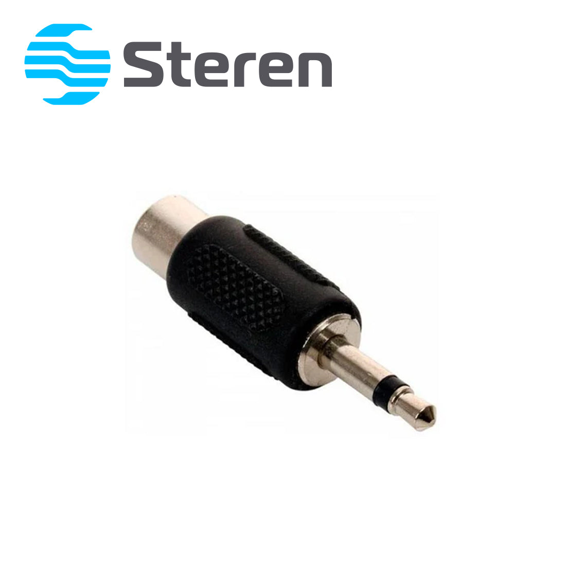 Adaptador RCA Hembra a Plug 3.5mm Mono Macho Steren 251-122 - Imagen 1
