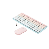 PAQUETE DE TECLADO Y MOUSE INALÁMBRICO ROSA 25178 - SILYMX