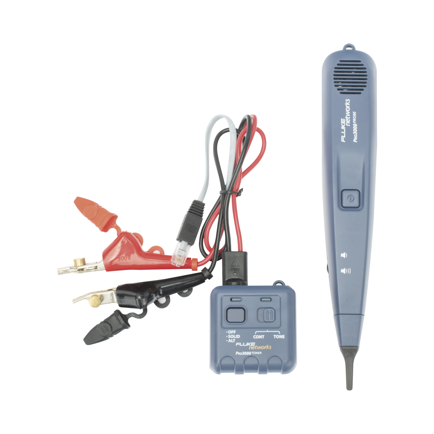 Generador y Sonda (Detector) de Tonos PRO3000™, Para Identificación de Señales Analogicas en Cableado Inactivo FLUKE NETWORKS 26000900 - SILYMX