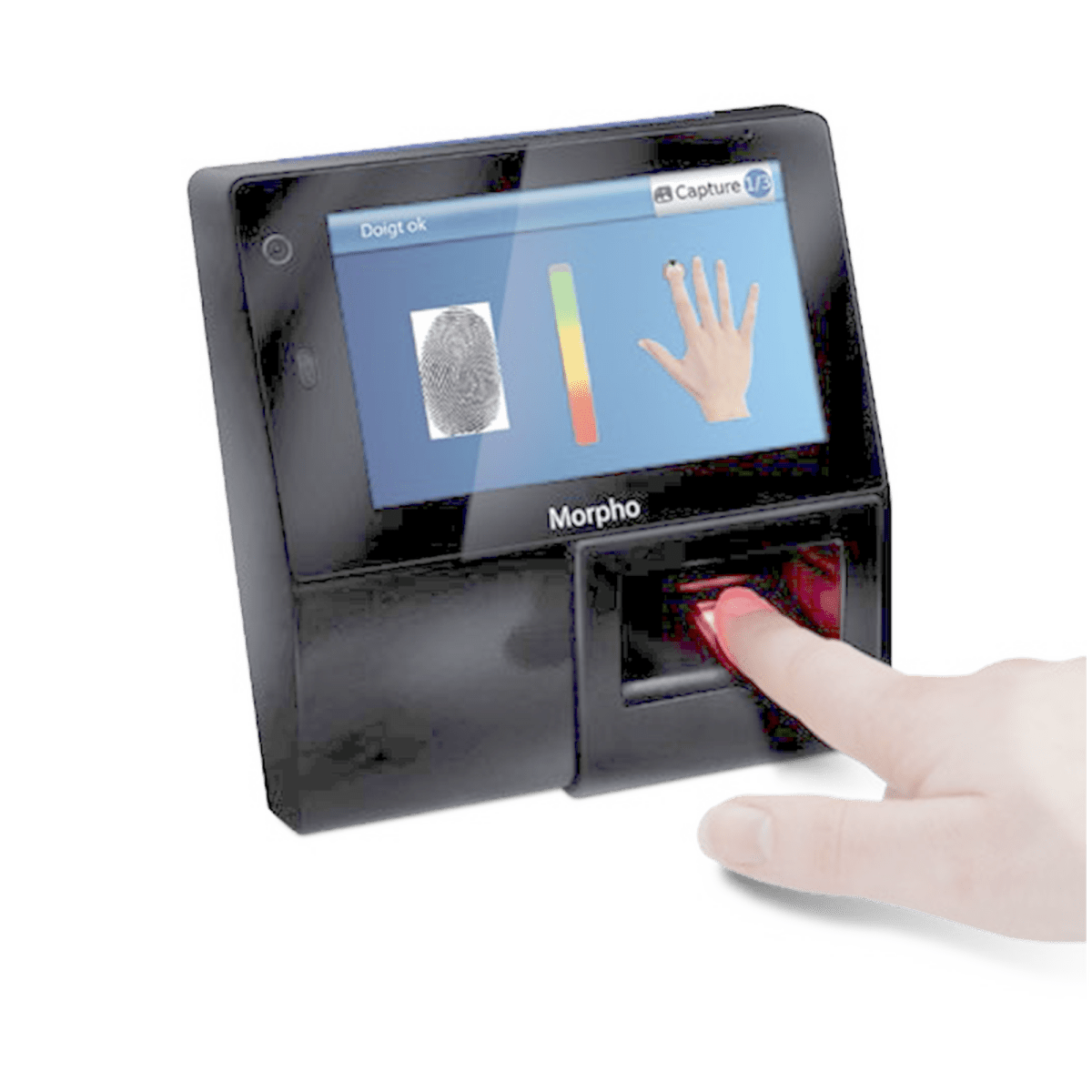 BiometricosIDEMIA (MORPHO)293-638-877Lector Biométrico Huella MIFARE Tiempo y Asistencia IP65 PoE IDEMIA MORPHO 293 - 638 - 877 - SILYMX