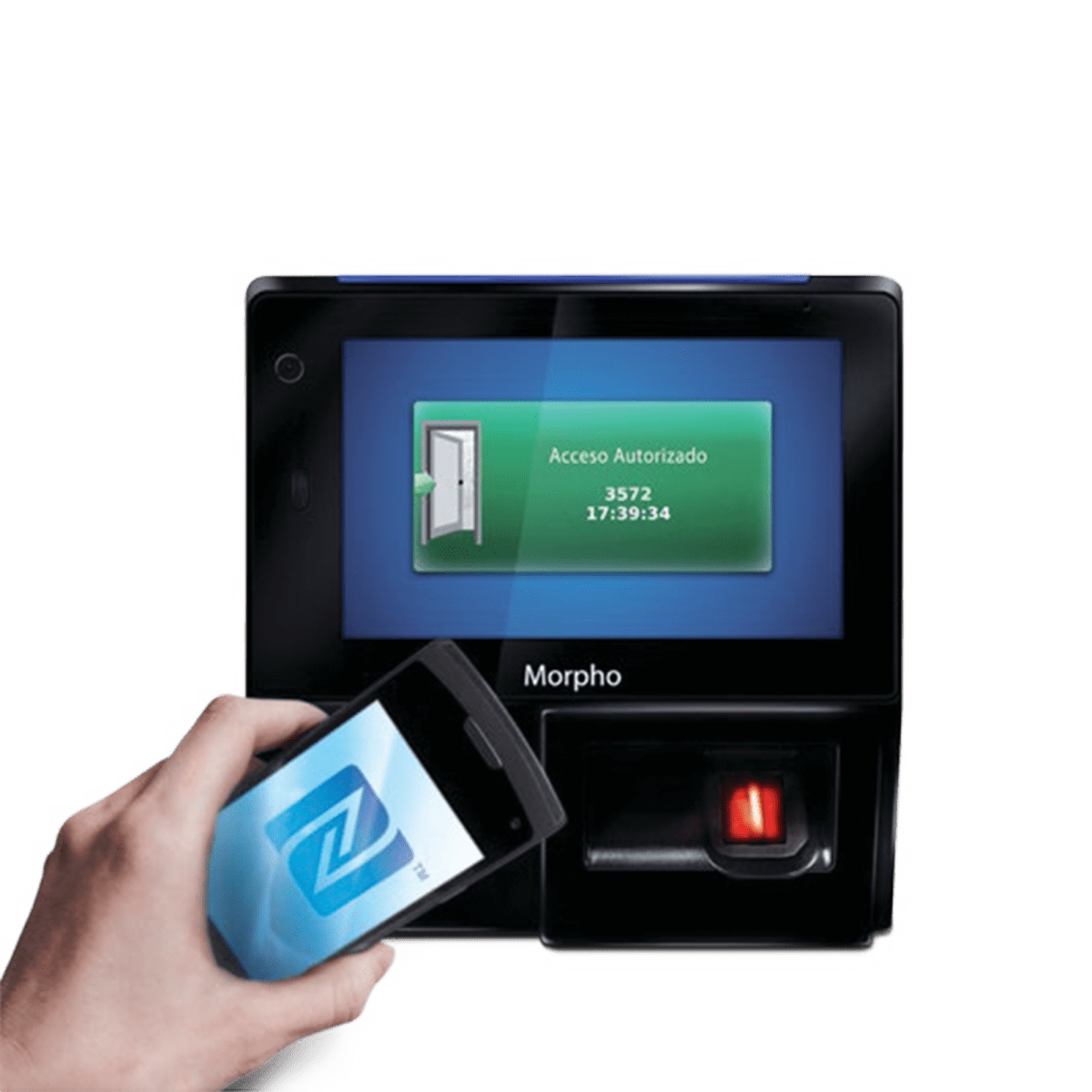 BiometricosIDEMIA (MORPHO)293-638-877Lector Biométrico Huella MIFARE Tiempo y Asistencia IP65 PoE IDEMIA MORPHO 293 - 638 - 877 - SILYMX