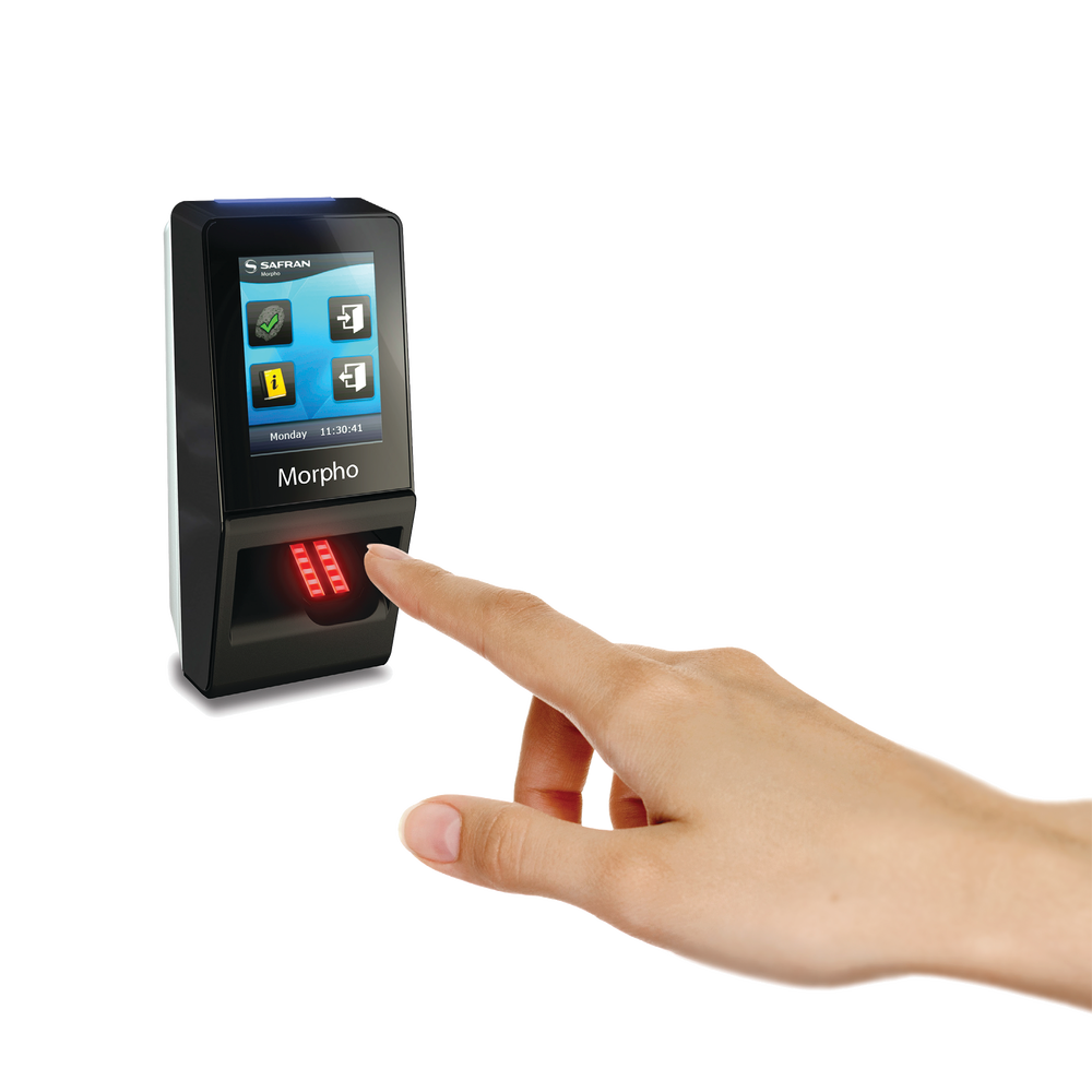 Lector de Huellas IDEMIA (MORPHO) Serie Sigma lite + (plus) con lector PROX HID PoE, IP65 aprobado por FBI 293-678-678 - SILYMX