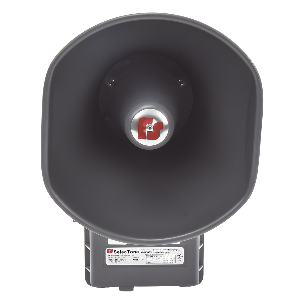 Altavoz amplificado selectone 15W, para ubicaciones peligrosas, 24 Vca / cd , gris FEDERAL SIGNAL INDUSTRIAL - Imagen 1