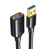 Cable Extensor USB 3.0 Macho a Hembra 3m (9.8ft) 5 Gbps Blindaje Múltiple Conectores Dorados UGREEN 30127 - Imagen 1
