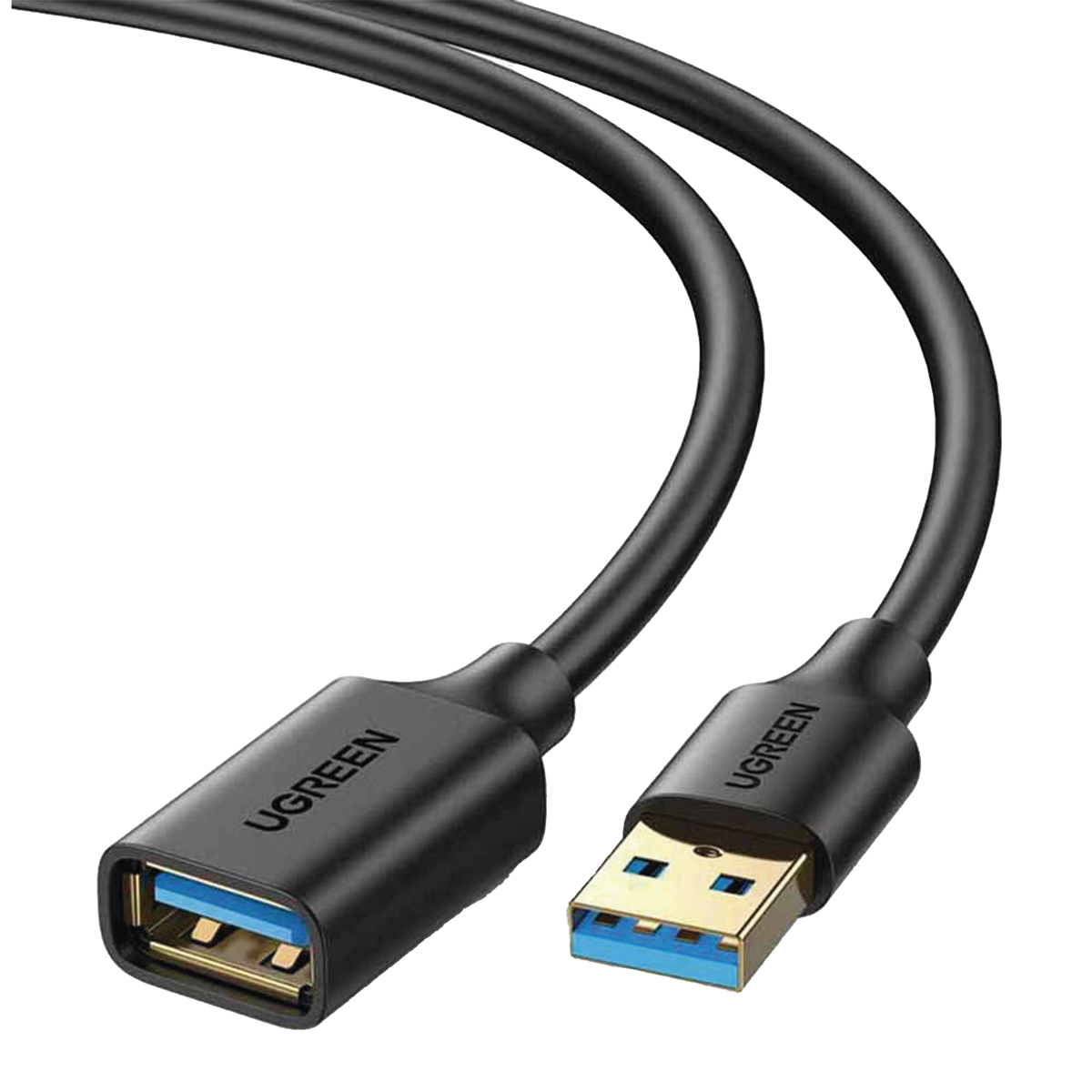 Cable Extensor USB 3.0 Macho a Hembra 3m (9.8ft) 5 Gbps Blindaje Múltiple Conectores Dorados UGREEN 30127 - Imagen 2