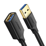 Cable Extensor USB 3.0 Macho a Hembra 3m (9.8ft) 5 Gbps Blindaje Múltiple Conectores Dorados UGREEN 30127 - Imagen 3
