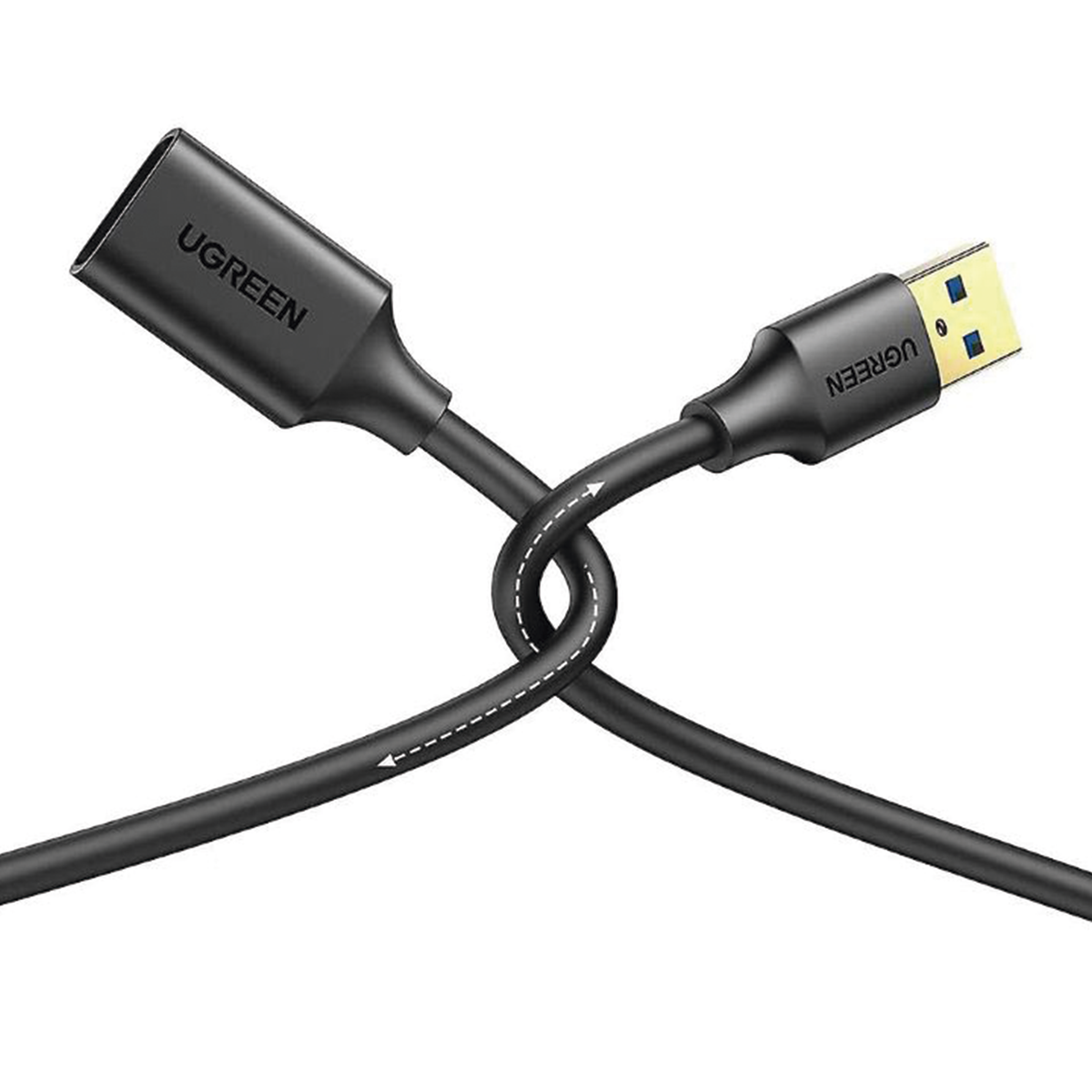Cable Extensor USB 3.0 Macho a Hembra 3m (9.8ft) 5 Gbps Blindaje Múltiple Conectores Dorados UGREEN 30127 - Imagen 4