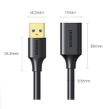Cable Extensor USB 3.0 Macho a Hembra 3m (9.8ft) 5 Gbps Blindaje Múltiple Conectores Dorados UGREEN 30127 - Imagen 6