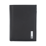 Cartera Athens Negra de Piel con Compartimento de Micromalla para ID. Doblable en 3 Partes con Divisor de Billetes. Pocket Wallet 3016-3501 - SILYMX