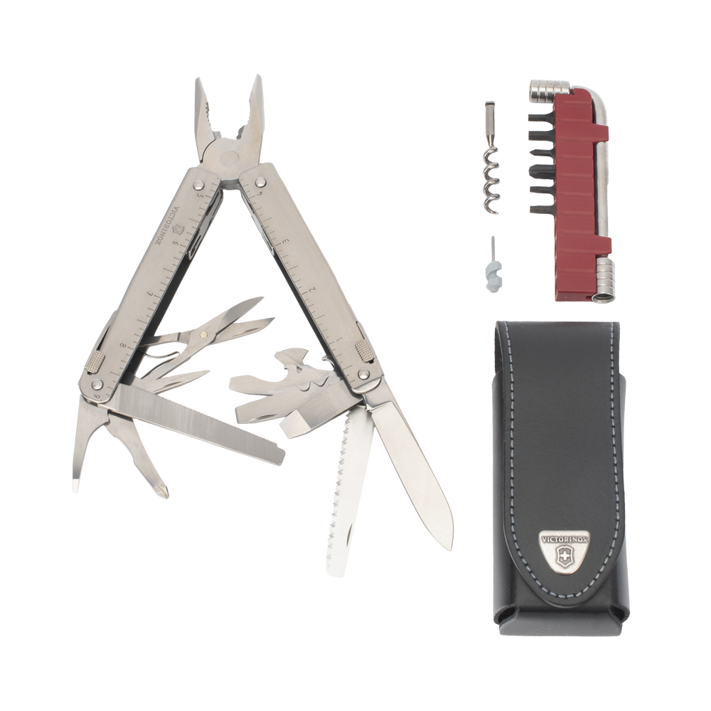 Navaja Victorinox Multiherramienta SwissTool X Plus con 37 Funciones Incluye Funda de Piel 30338L - SILYMX
