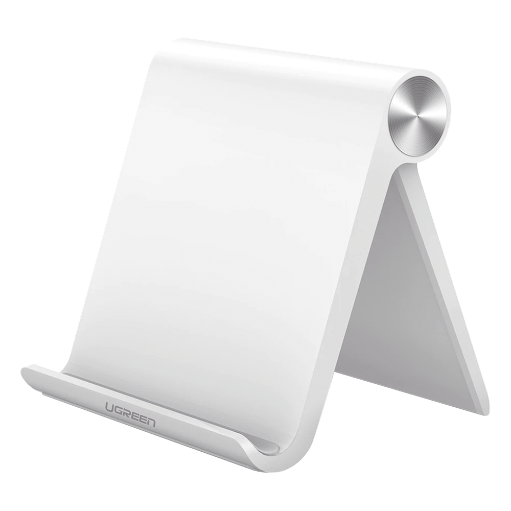 Soporte de Escritorio para Tablet Ajustable 0° a 100° Plegable Antideslizante ABS Blanco UGREEN 30485 - Imagen 1