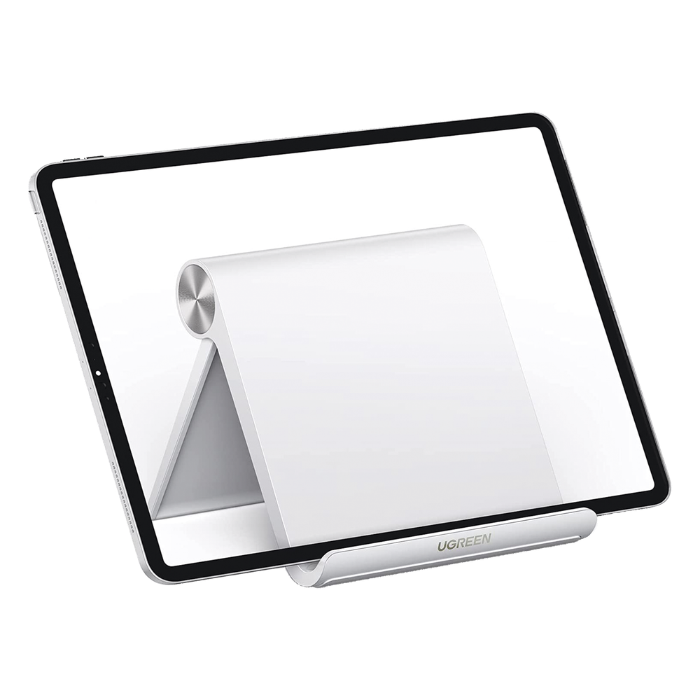 Soporte de Escritorio para Tablet Ajustable 0° a 100° Plegable Antideslizante ABS Blanco UGREEN 30485 - Imagen 2