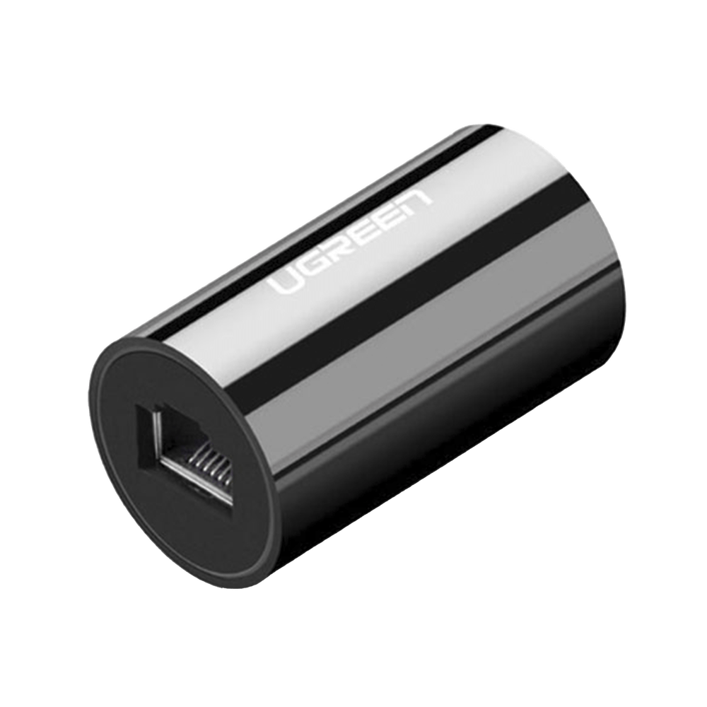 Acoplador y Protector Extensor de Cable Ethernet RJ45 1000Mbps Cat7/Cat6/Cat5e Compatible con POE Ignífugo ABS Color Negro 30837 - SILYMX