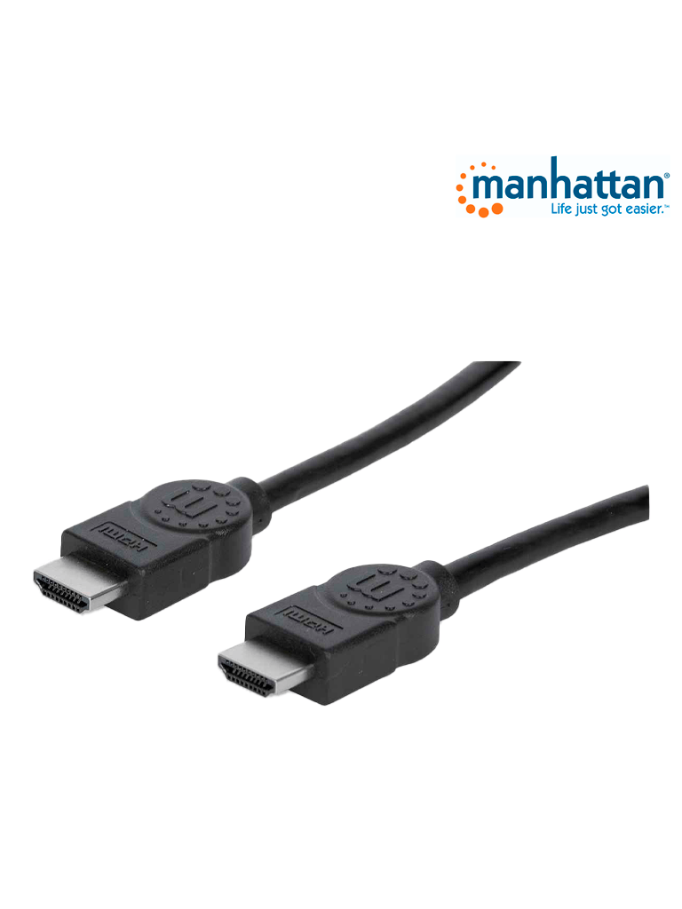Cable Hdmi Manhattan Macho A Macho Alta Velocidad 7.5 Mts Color Negro 308441 308441 - Imagen 1