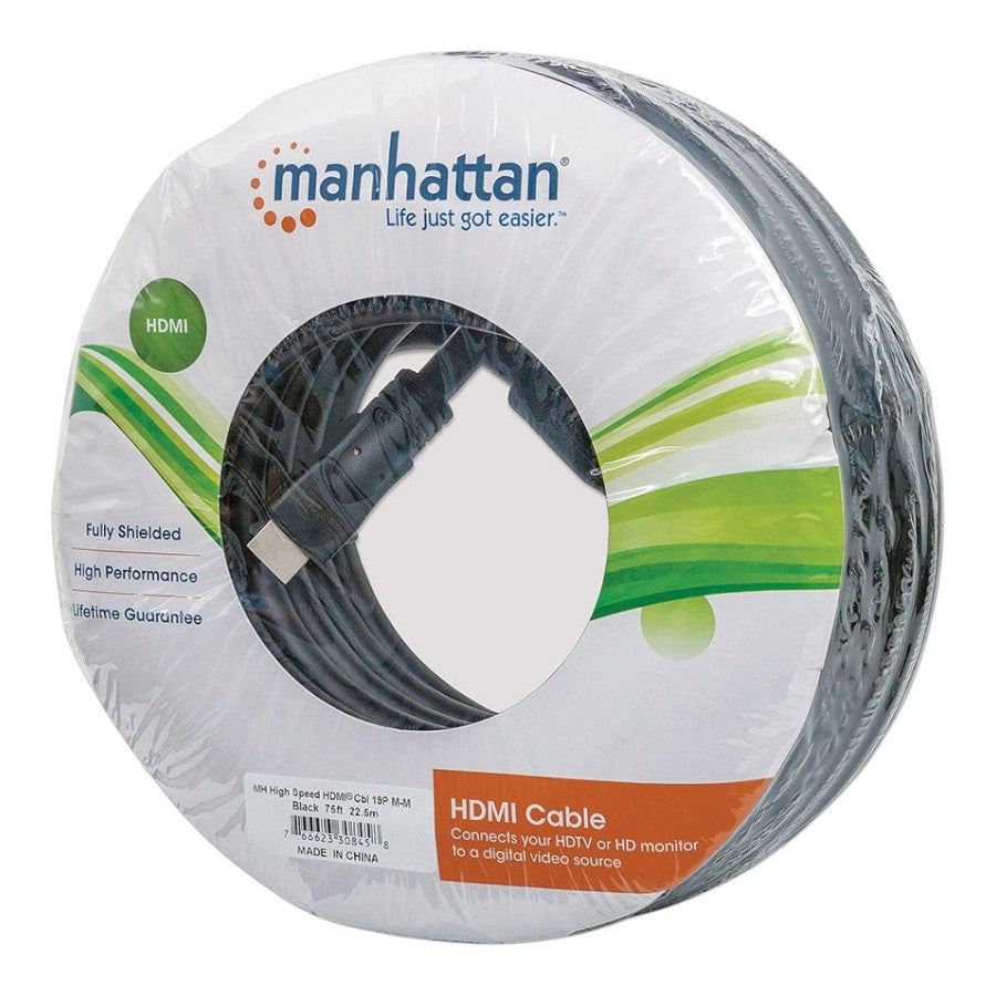 Cable Hdmi Manhattan Macho A Macho Alta Velocidad 22.5 Mts Color Negro 308458 308458 - Imagen 1
