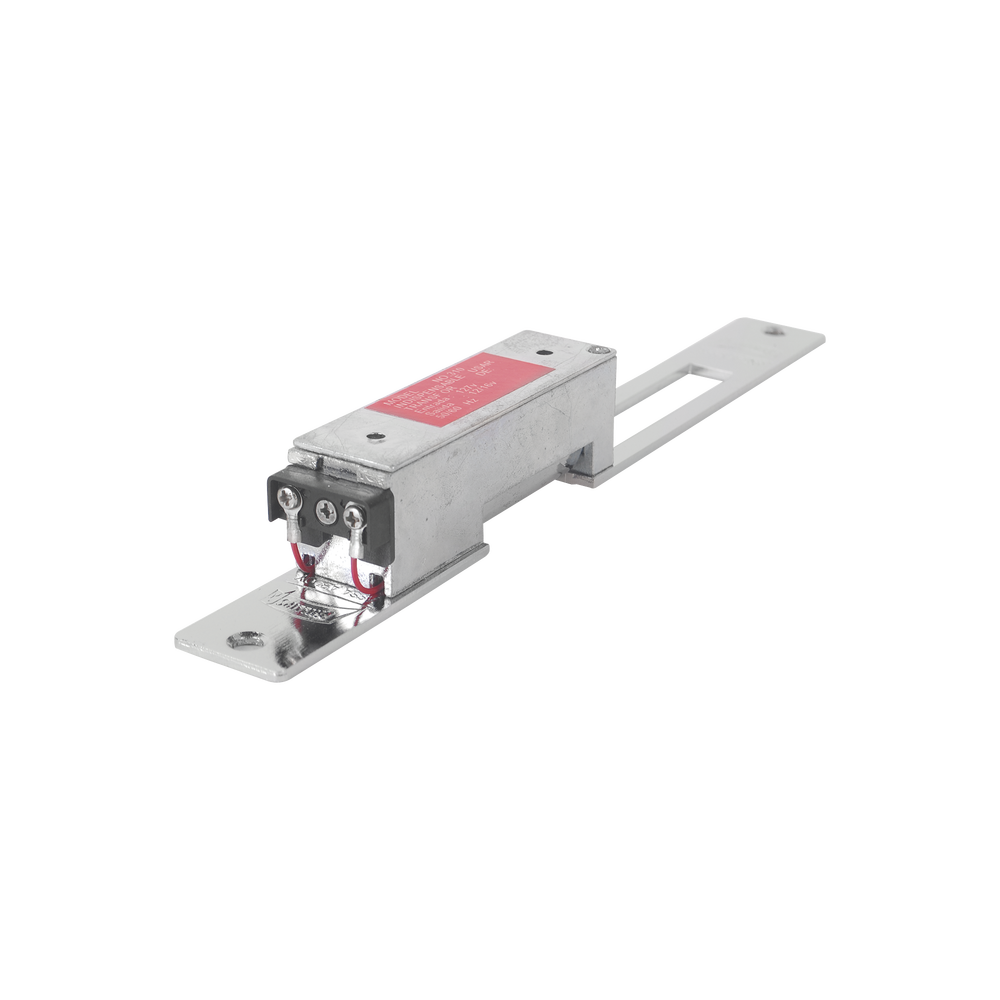 Contrachapa eléctrica / Cerrada en caso de falla/ Color Cromo - SILYMX