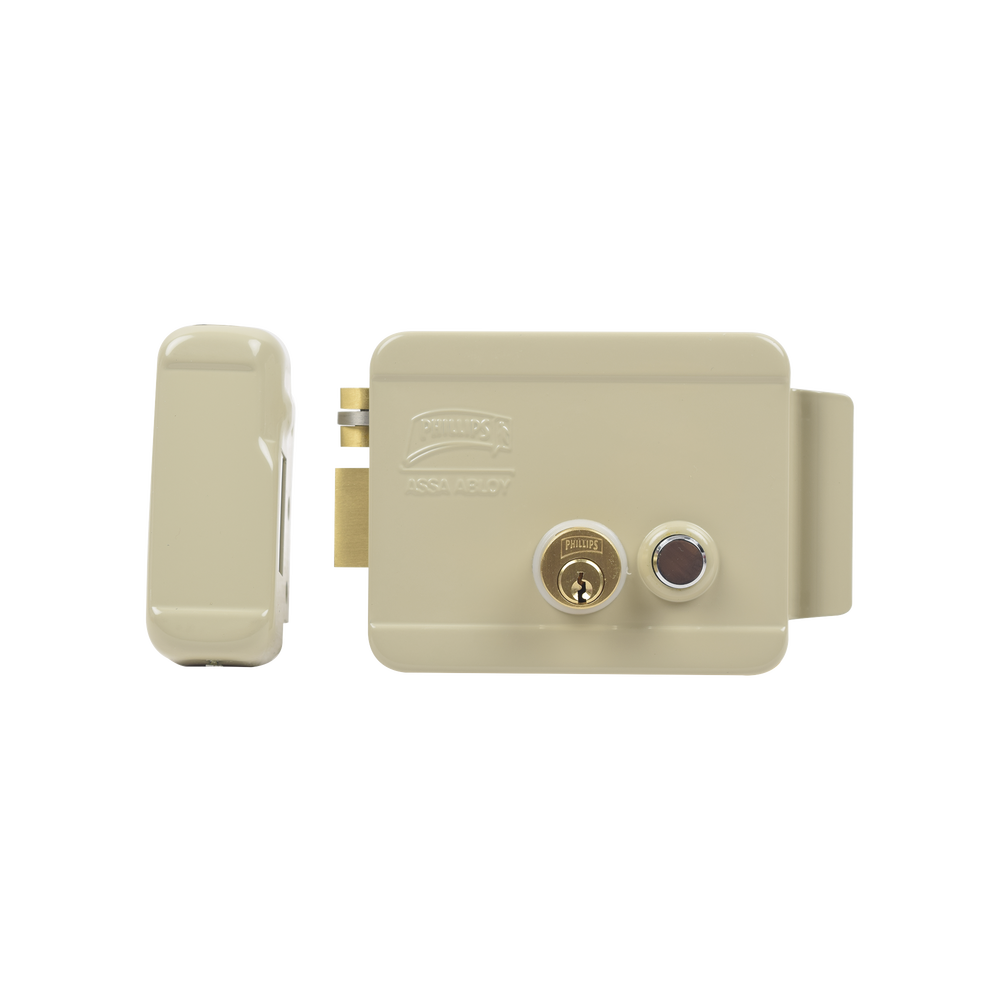 Cerradura Eléctrica / Incluye Llave /Con Botón integrado / Izquierda / Exterior - SILYMX