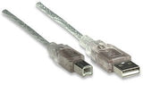Cables de RedMANHATTAN333405Cable USB 2.0 Alta Velocidad Tipo A a B Plug and Play Manhattan 333405 - SILYMX