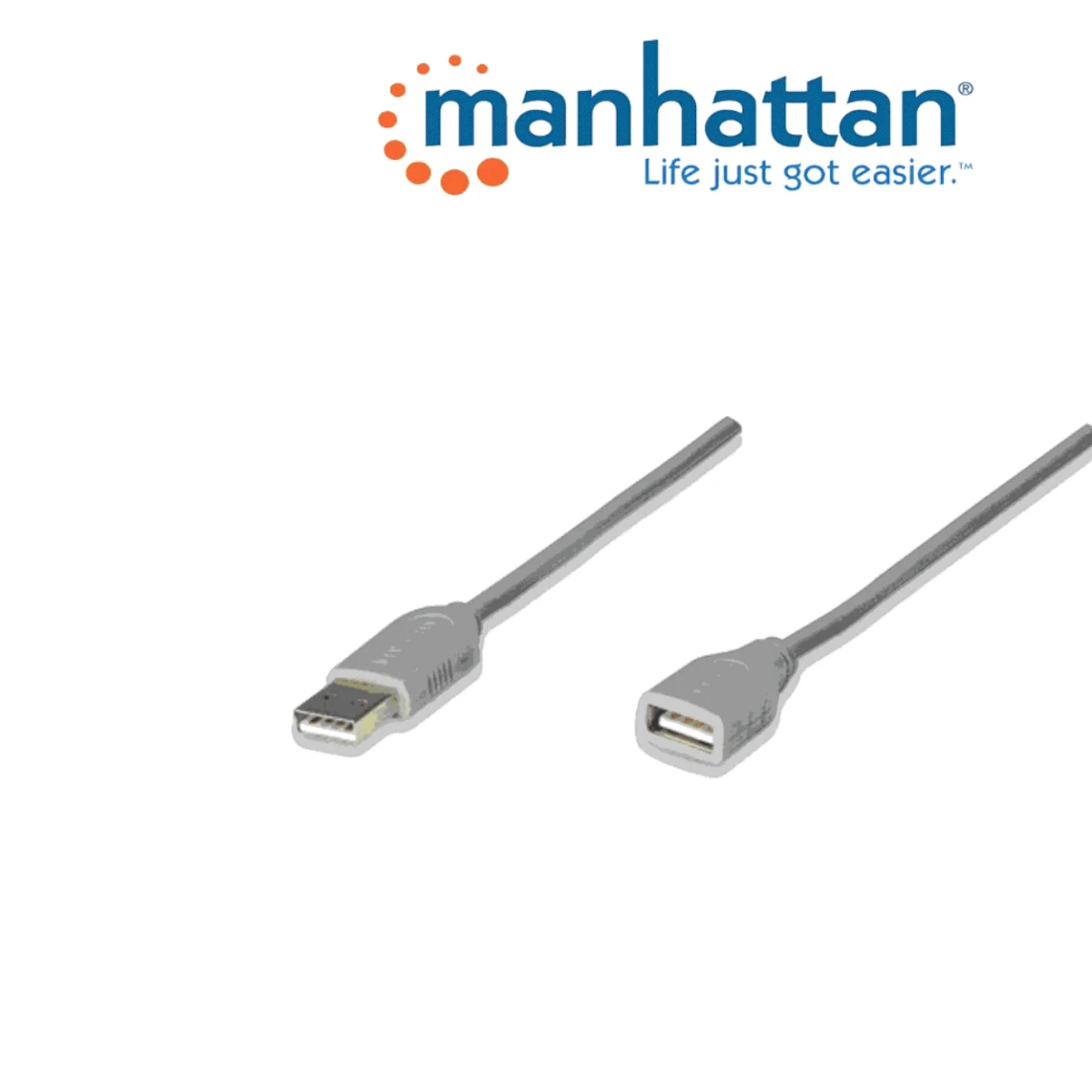Cables para PCMANHATTAN340960Cable de Extensión USB 4.5m (14.76ft) USB - A Macho a Hembra 12 Mbps MANHATTAN 340960 - SILYMX
