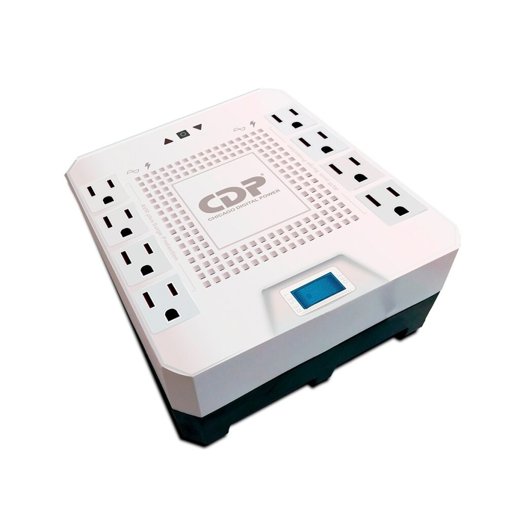 Reguladores de VoltajeCDPR-AVR1808Regulador para equipos electrónicos de alto consumo 1800VA 1000W con 8 tomas y protección R - AVR1808 - SILYMX