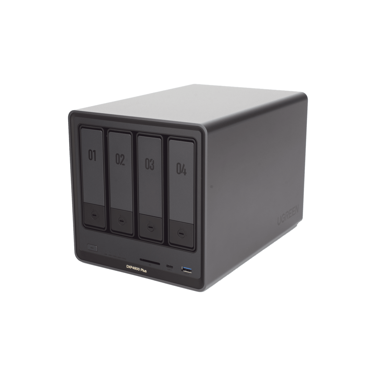 Servidor NASUGREEN35260NAS 4 Bahias Pentium Gold 8505 DDR5 8GB HDMI 4K UGOS Pro UGREEN DXP4800 Plus - SILYMX