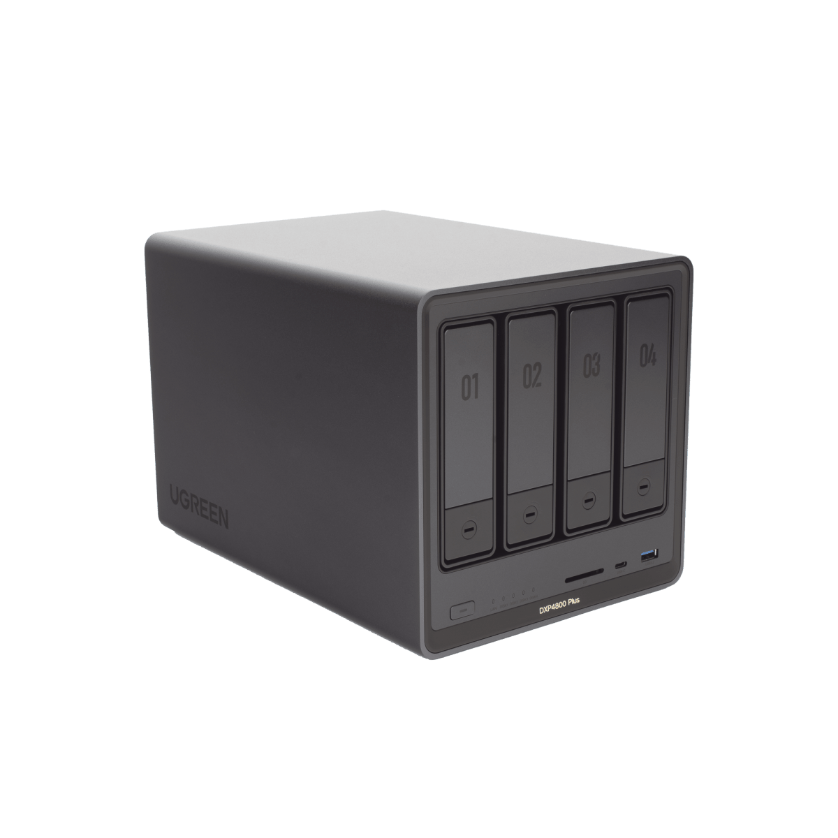 Servidor NASUGREEN35260NAS 4 Bahias Pentium Gold 8505 DDR5 8GB HDMI 4K UGOS Pro UGREEN DXP4800 Plus - SILYMX